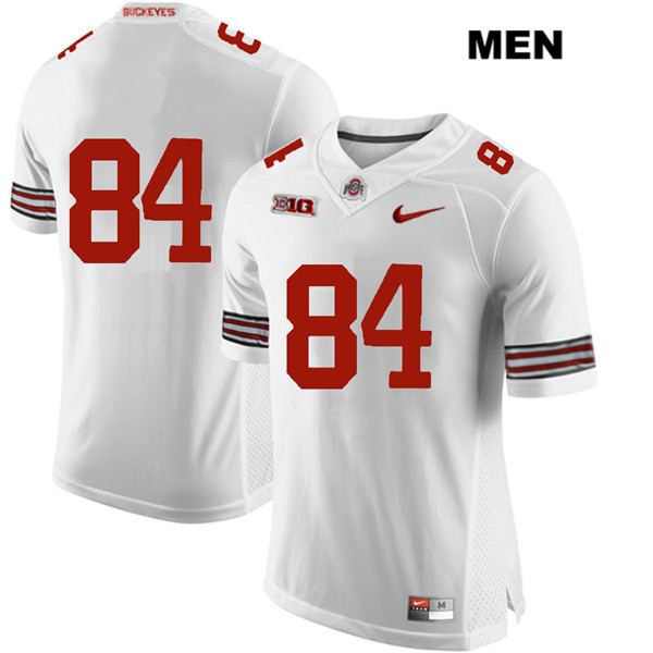 Ohio State Buckeyes Men's Brock Davin #84 White Authentic Nike No Name College NCAA Stitched Football Jersey RE19M78GH